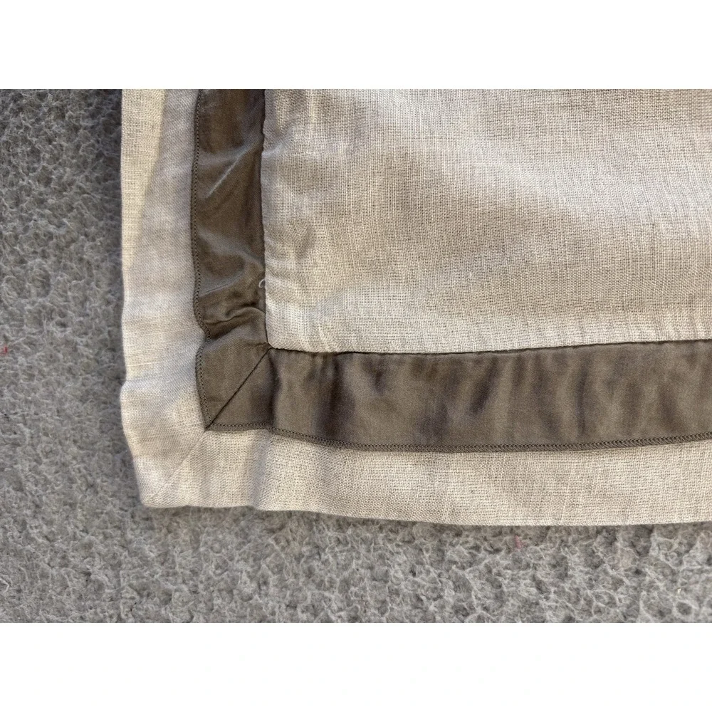 Pottery Barn Standard‎ Pillow Case Beige Natural Brown Cotton Linen Blend